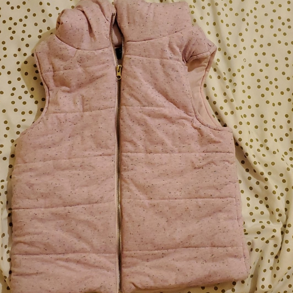 3/35! Rainbow Speckled Plush Vest